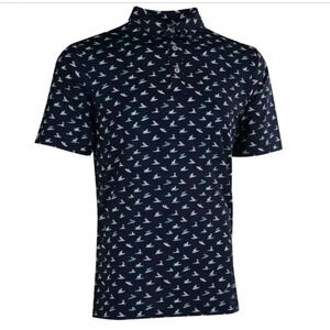 Straight Down Sup dog polo golf shirt